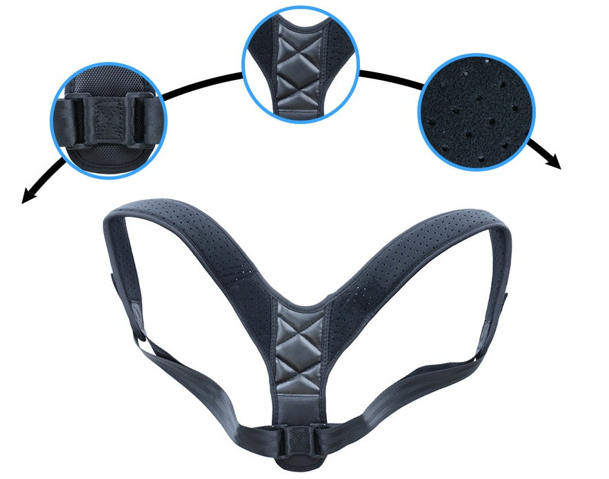 Adjustable Posture Corrector for Shoulder Alignment & Back Support