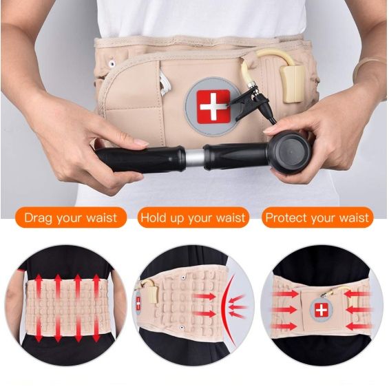 Inflatable Waist Air Traction Brace Belt — Lumbar Support & Back Pain Relief