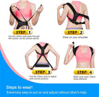 Adjustable Back Posture Corrector Belt – Shoulder & Upper Back Support