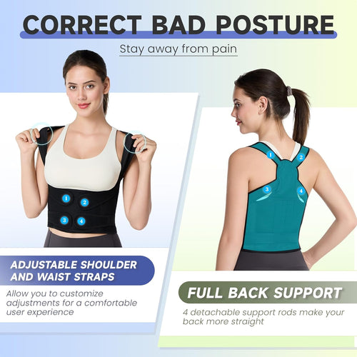 Adjustable Back Posture Corrector Belt – Shoulder & Upper Back Support