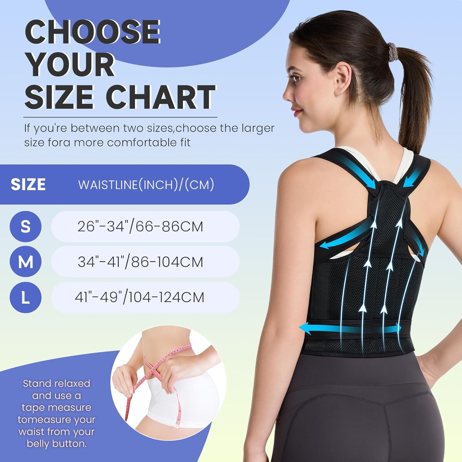 Adjustable Back Posture Corrector Belt – Shoulder & Upper Back Support