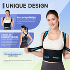 Adjustable Back Posture Corrector Belt – Shoulder & Upper Back Support