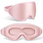 3D Memory Foam Sleeping Mask - Adjustable Light Blocking Mask for Side Sleepers