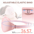3D Memory Foam Sleeping Mask - Adjustable Light Blocking Mask for Side Sleepers