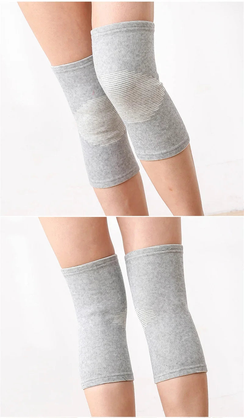 1 Pcs Knee Pads Support Protector COYOCO Leg Arthritis Injury Gym Knee Sleeve Elasticated Bandage Charcoal Knitted Warm Kneepads