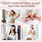3D Memory Foam Sleeping Mask - Adjustable Light Blocking Mask for Side Sleepers